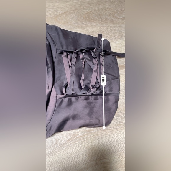 urban outfitters satin brown lace-up corset size S - Picture 6 of 8